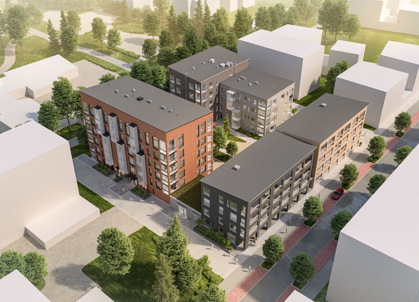 Hatanpäässä asut mukavasti lähellä tärkeimpiä palveluita, kuten ruokakauppaa, terveyskeskusta ja päiväkotia. Viitteellinen kuva.