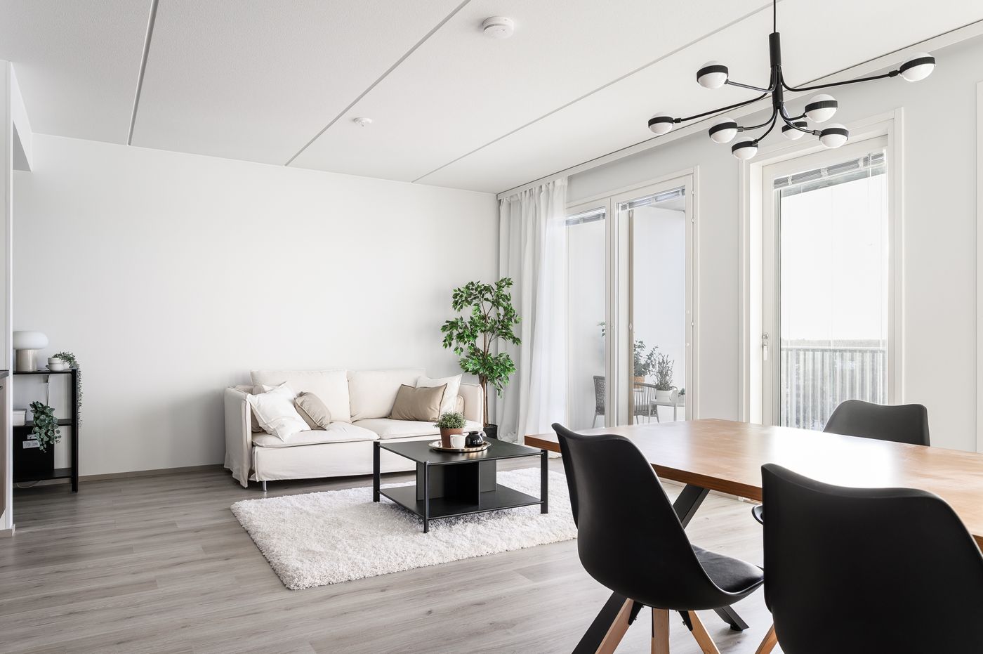 Kuva vastaavankokoisesta asunnosta. Materiaalit voivat vaihdella.