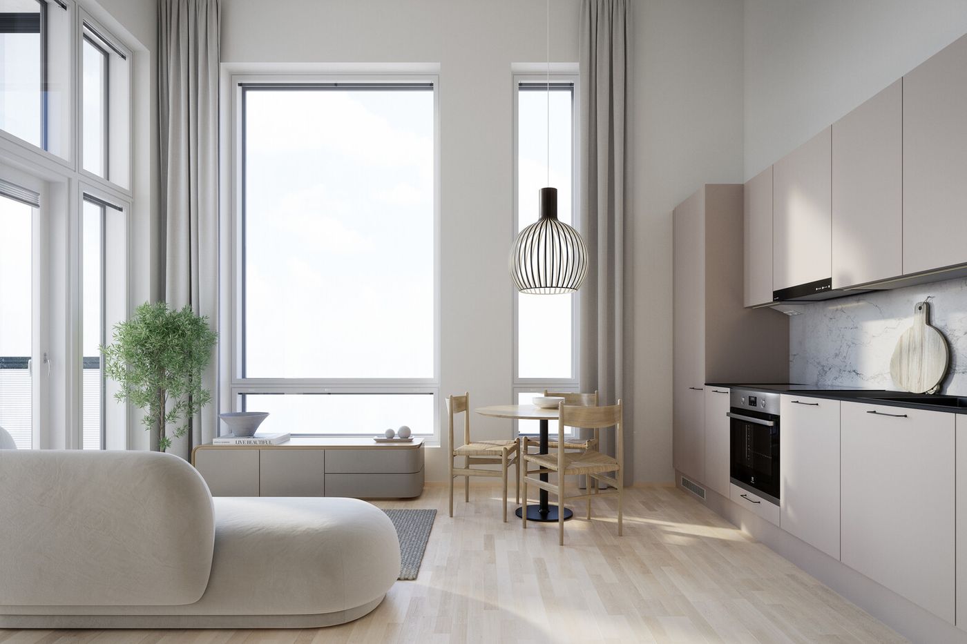 Viitteellinen kuva parvellisesta asunnosta A44.